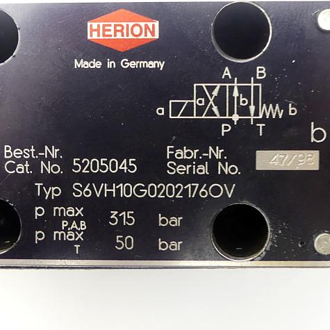 4/3 way valve S6VH10G0202176OV Used