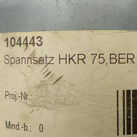 Spannsatz HKR 75,BER Neu OVP