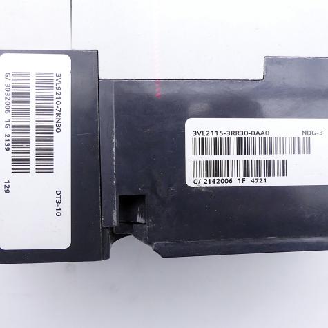 Switch HDX3B100, 3VL2115-3RR30-0AA0, 3VL9210-7KN30 Used