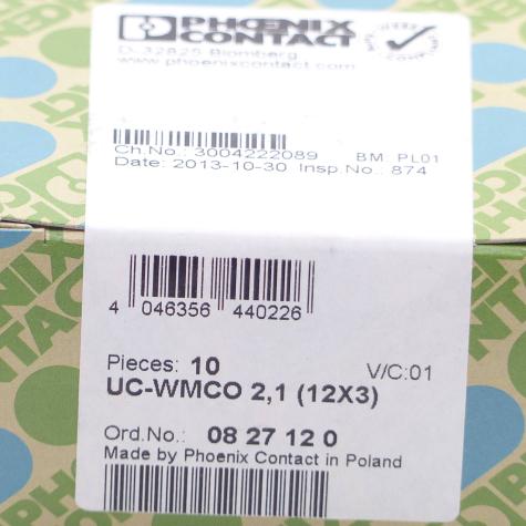 Conductor Markers EtiChainn UC-WMCO 2,1 (12X3) White UC-WMCO 2,1 