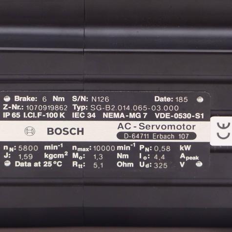 AC Servomotor SG-B2.014.065-03.000 Neu OVP