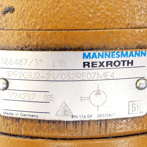 Hydraulic pump 1PF2GU2-21/032RE07ME4 Used