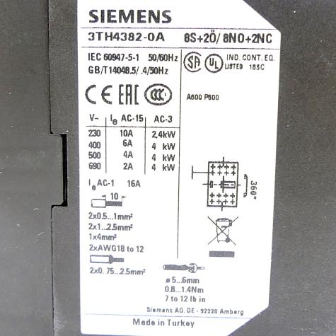 Hilfsschütz 3TH4382-0AL2 Neu OVP