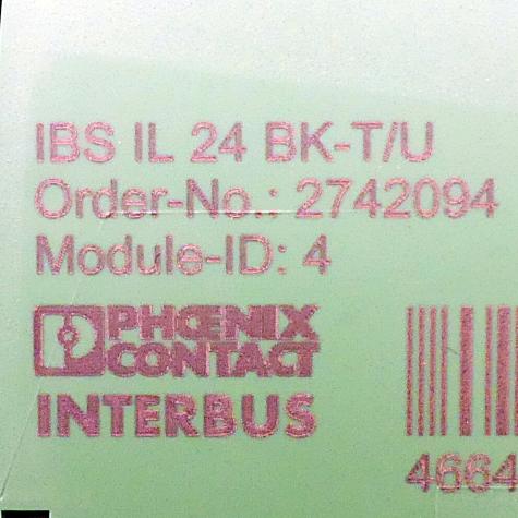 Expansion module IBS IL 24 BK-T/U 