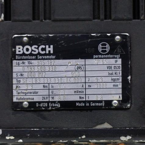 Brushless servo motor 0 133 500 330 SE-LB3.033.030-04.000 Used