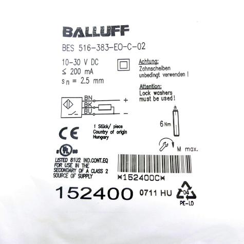 Induktiver Sensor BES 516-383-EO-C-02 Neu OVP