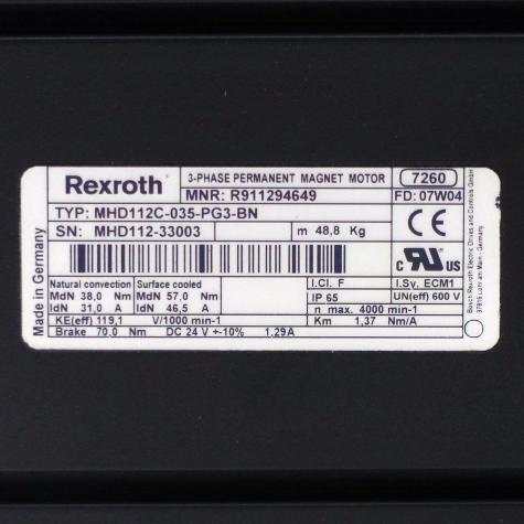 Servomotor MHD112C-035-PG3-BN Neu OVP
