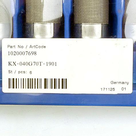 6 Stück Filterkerze KX-040G70T-1901 Neu OVP