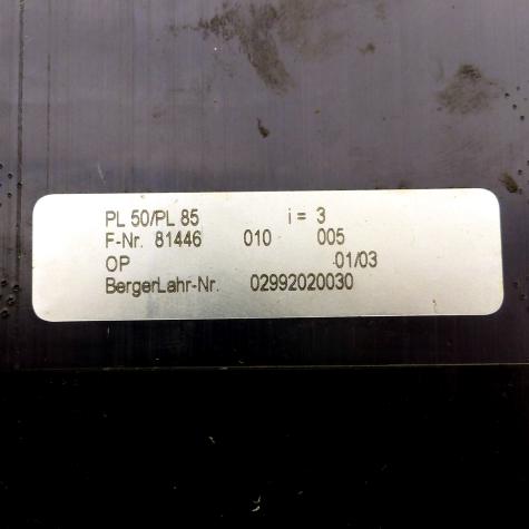 Planetary gear PL 50- 3 VRDM 397/3910 D=9,5 ZD=73  Used