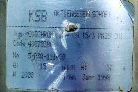 Hochdruck-Inline-Pumpe  Gebraucht