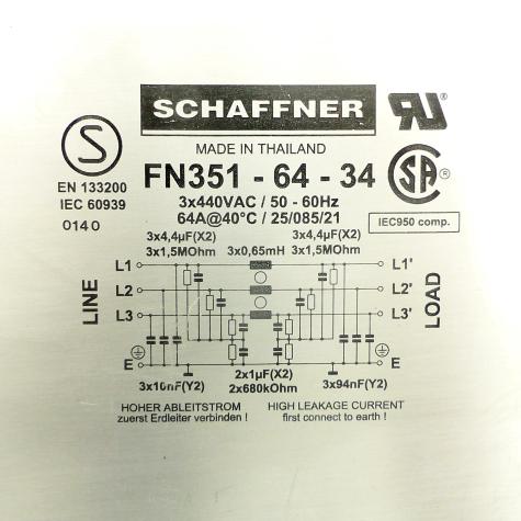 Universeller 3-Phasen EMV-Filter  Neu