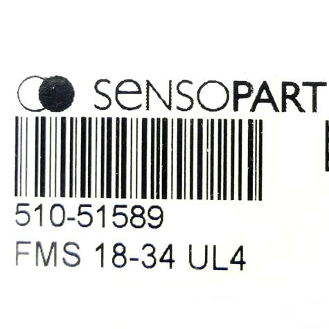 Proximity switch for fibre optic adaption FMS 18-34 UL4 New FS