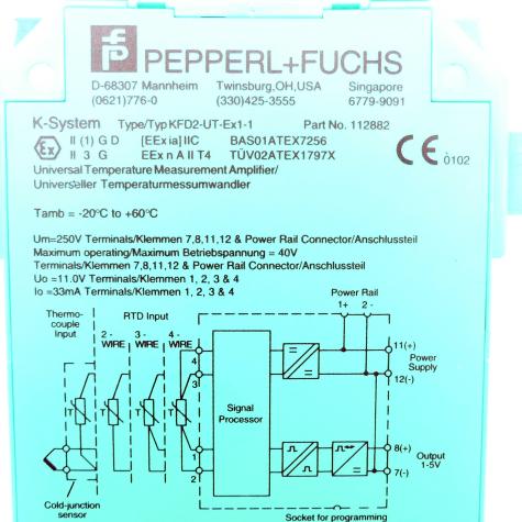 Universal temperature transmitter KFD2-UT-Ex1-1 Used