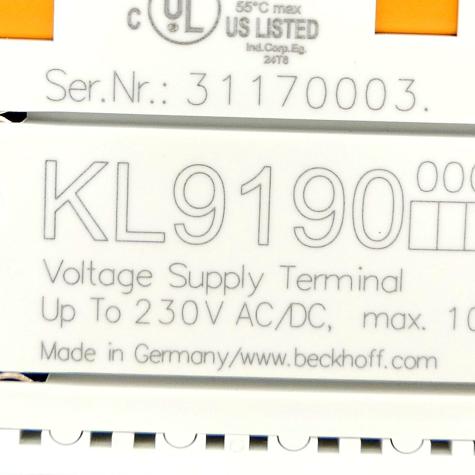 Busklemme KL9190 