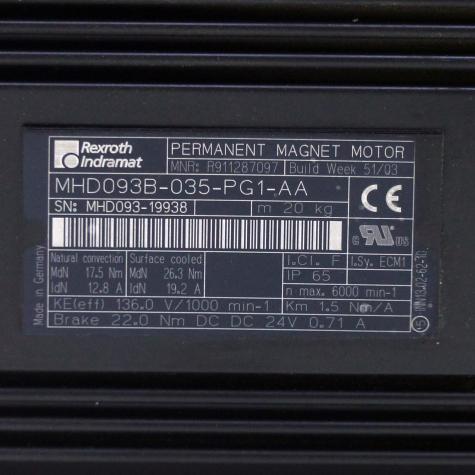 Servo Motor MHD093B-035-PG1-AA New FS