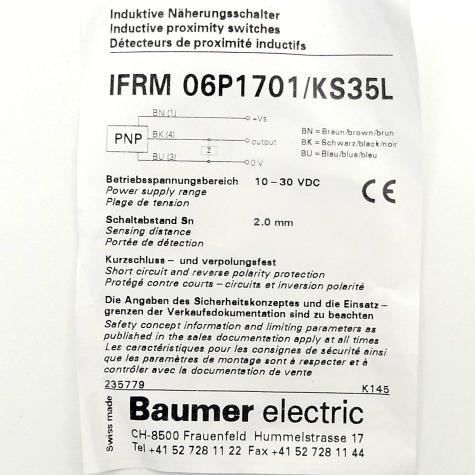 Inductive sensor IFRM 06P1701/KS35L  