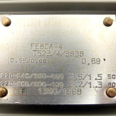 Drehstrommotor FE80A-4 Gebraucht