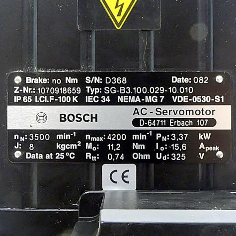 AC-Servo motor SG-B3.100.029-10.010 Used