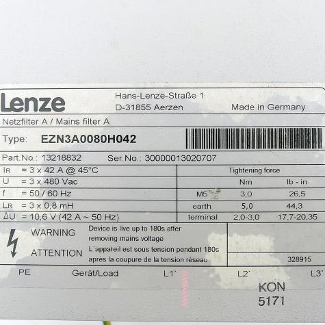 Line filter A EZN3A0080H042 New