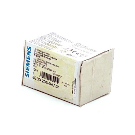 5 Stück Leuchtdrucktaster 3SB3 206-0AA51 Neu OVP