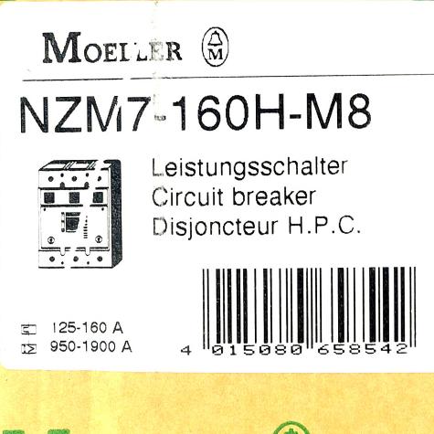 Circuit breaker NZM7-160H-M8 New FS