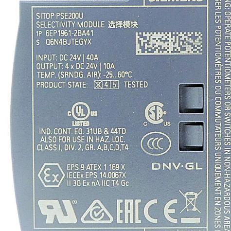 Selectivity module SITOP PSE200U Refurbished