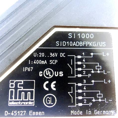 Flow sensor SID10ADBFPKG/US Used