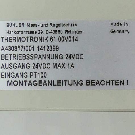 Temperatursensor Thermotronik 61 00V014 