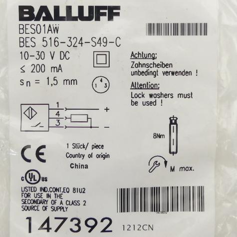 Standard Inductive Sensor BES01AW New FS