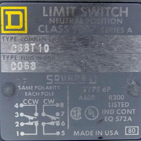 Limit switch C068 Used