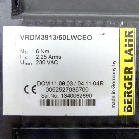 3-phase step motor with encoder VRDM3913/50LWCEO Used