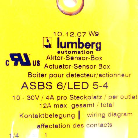 Aktor-Sensor-Box ASBS 6/LED 5-4 Neu OVP