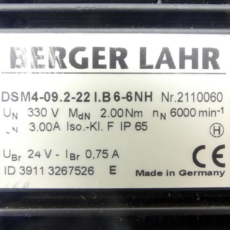 AC-Servomotor mit Bremse DSM4-09.2-22I.B6-6NH DSMA-09-2-22IB6-6NG Neu
