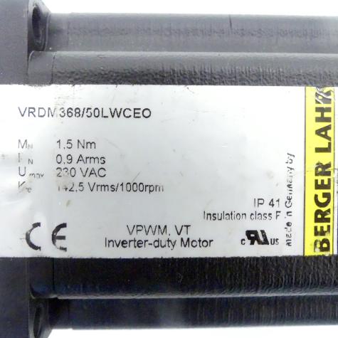 3-phase step motor with encoder VRDM368/50LWCEO Used
