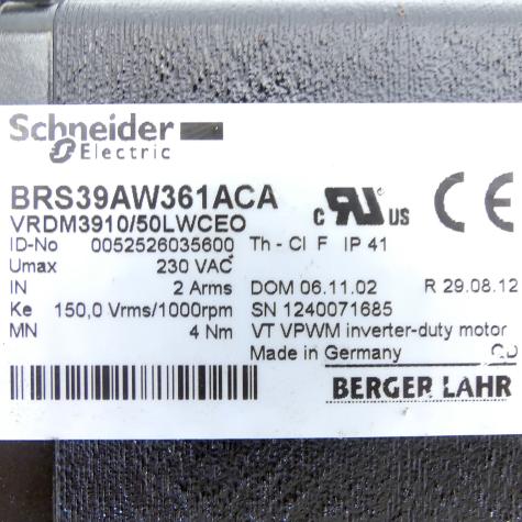 3-Phasen Schrittmotor mit Encoder BRS39AW361ACA VRDM3910/50LWCEO 