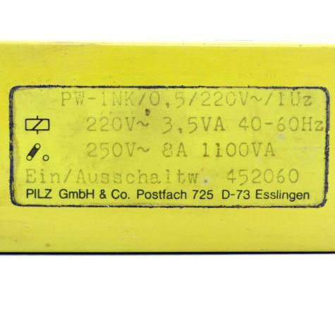 Sicherheitsrelais PW-1NK/0,5/220V~/1Uz Gebraucht