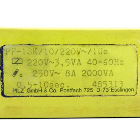 Sicherheitsrelais PF-1SK/10/220V~/1Uz Gebraucht