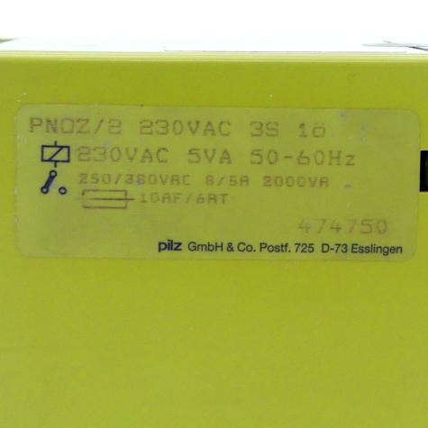 Sicherheitsrelais PNOZ/2 230VAC 3S 1ö 