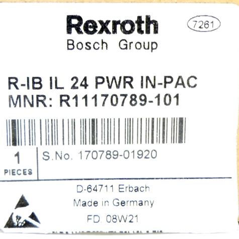 Inline feed terminal R-IB IL 24 PWR IN-PAC New FS