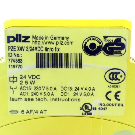 Sicherheitsschaltrelais PZE X4V 3/24VDC 4n/o fix Gebraucht