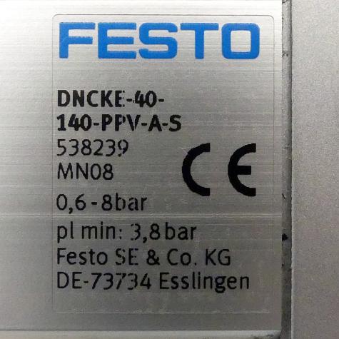 Zylinder mit Feststelleinheit DNCKE-40-140-PPV-A-S 538239 Gebraucht