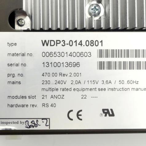 Positioning control WDP3-014.0801 Used