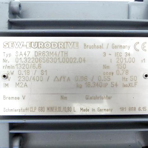 Getriebemotor SA47 DR63M4/TM Neu