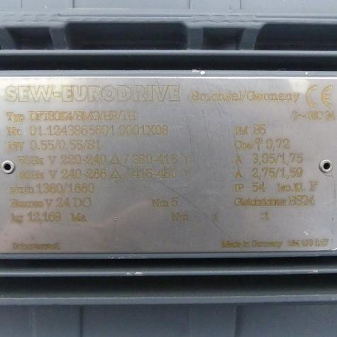 Drehstrommotor DFT80K4/BMG/HR/TH Neu