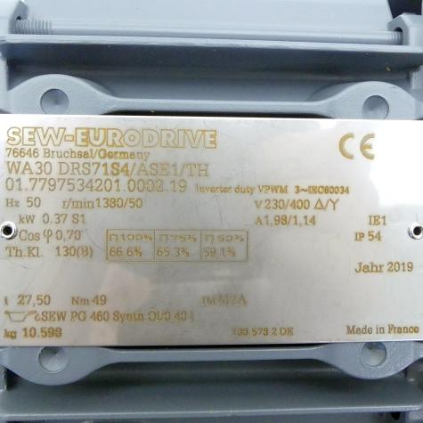 Getriebemotor WA30 DRS71S4/ASE1/TH Neu