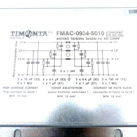 Netzfilter FMAC-0934-5010 Gebraucht