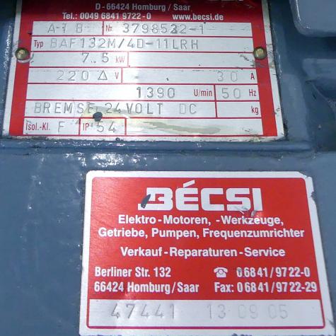 three-phase motor BAF132M/4D-11LRH Used