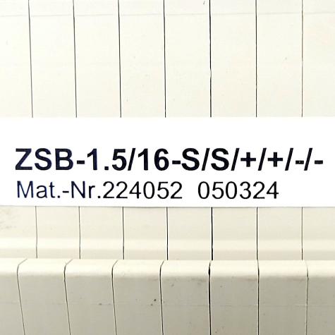 Base terminal block ZSB-1.5/16-S/S/+/+/-/- New FS