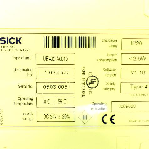 Safety Relay UE402 UE402-A0010 Used