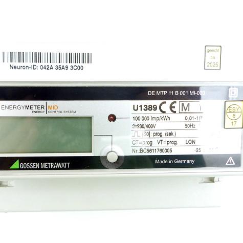 Gossen Metrawatt Energymeter U1389 